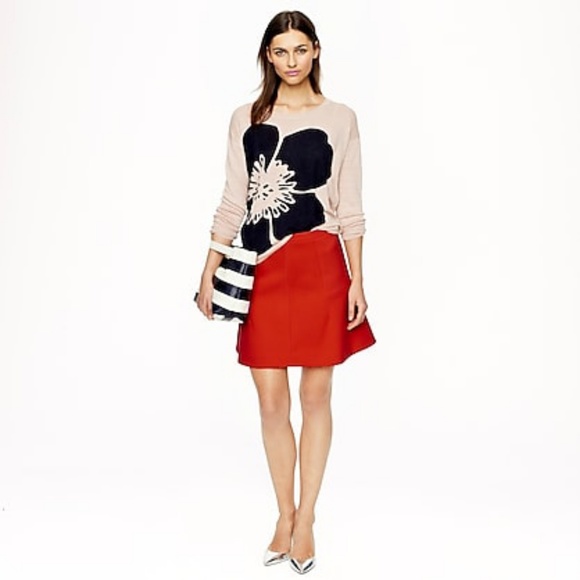 J. Crew Dresses & Skirts - J. Crew Fit & Flare Skirt sz 8 Red